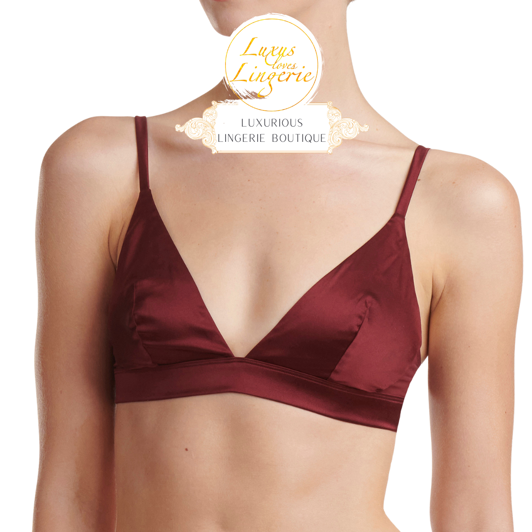 STRETCH SILK TRIANGLE BRA