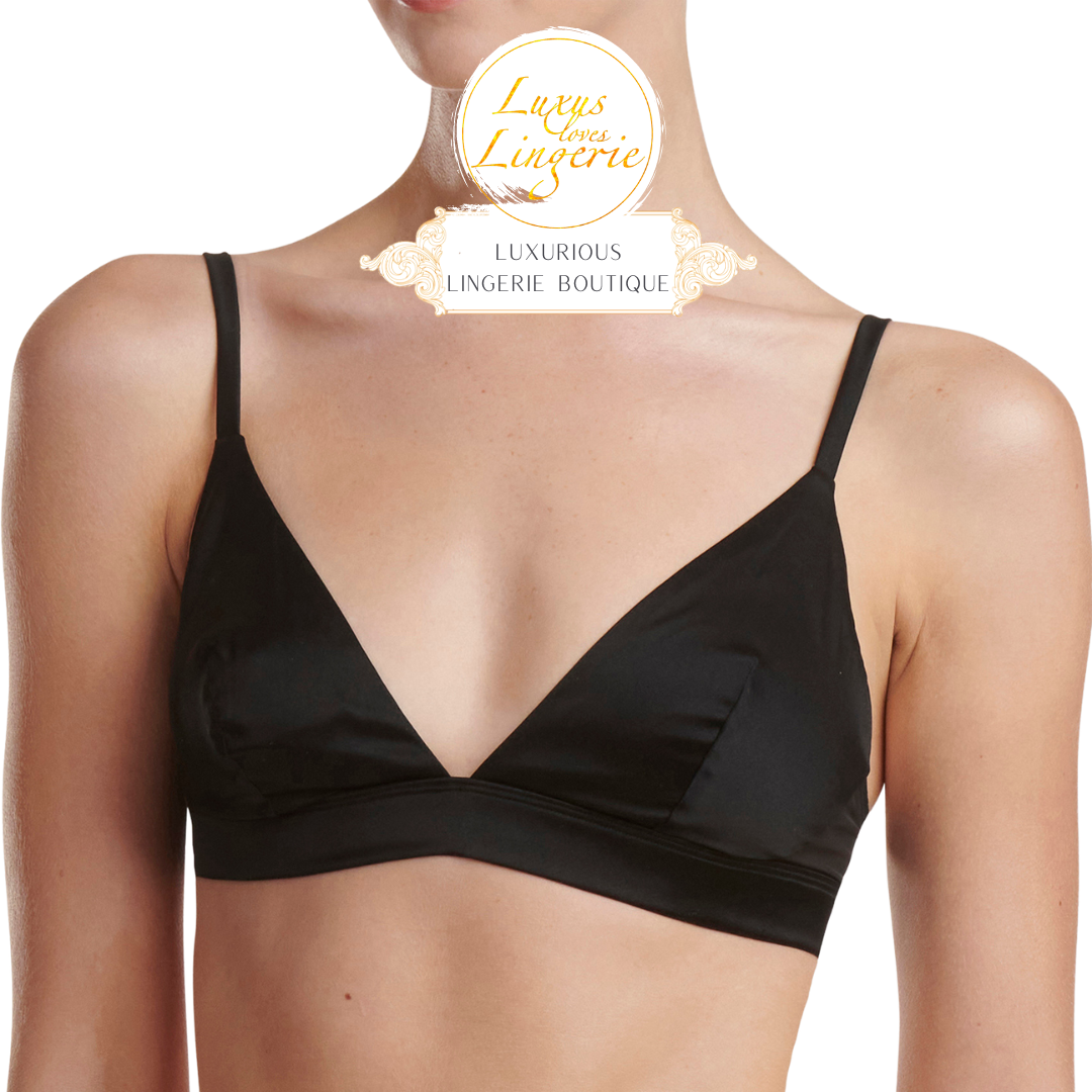 STRETCH SILK TRIANGLE BRA