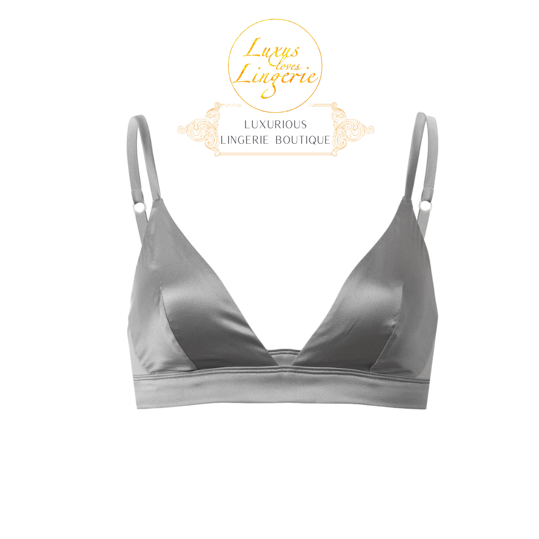 STRETCH SILK TRIANGLE BRA