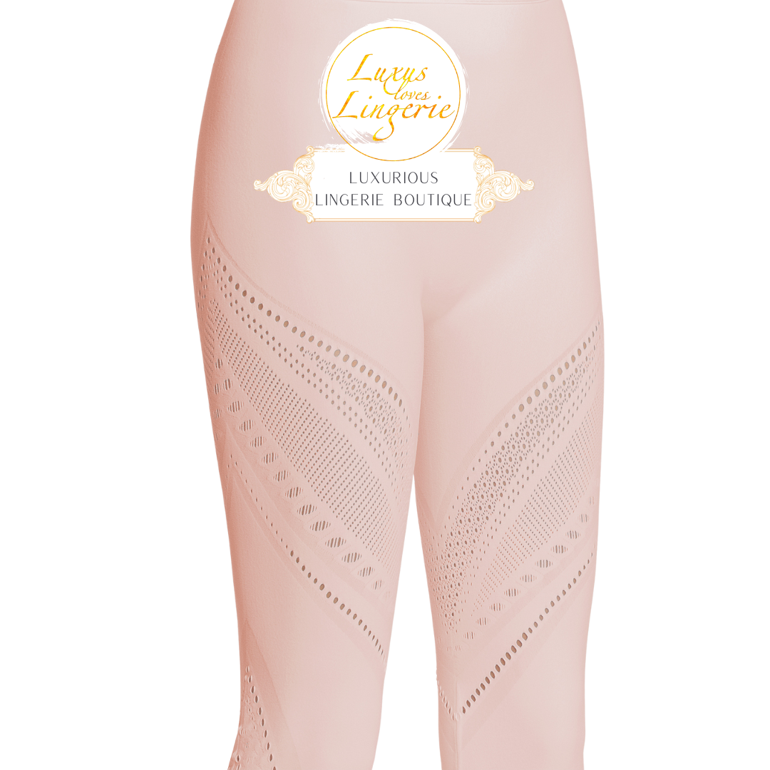 AJOURE NET FLARED LEGGINGS