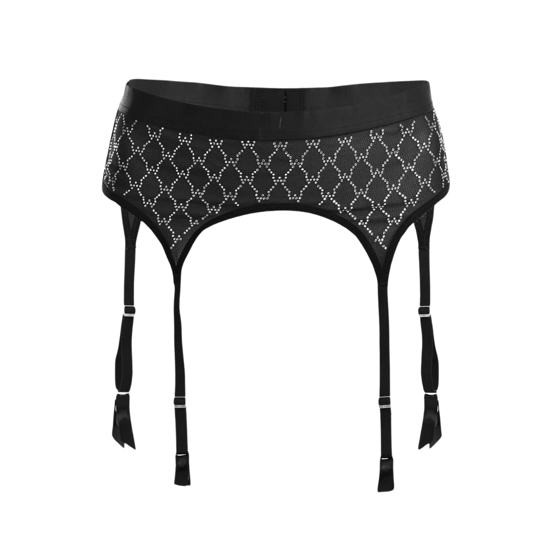 LOGO SPARKLE GARTER BELT