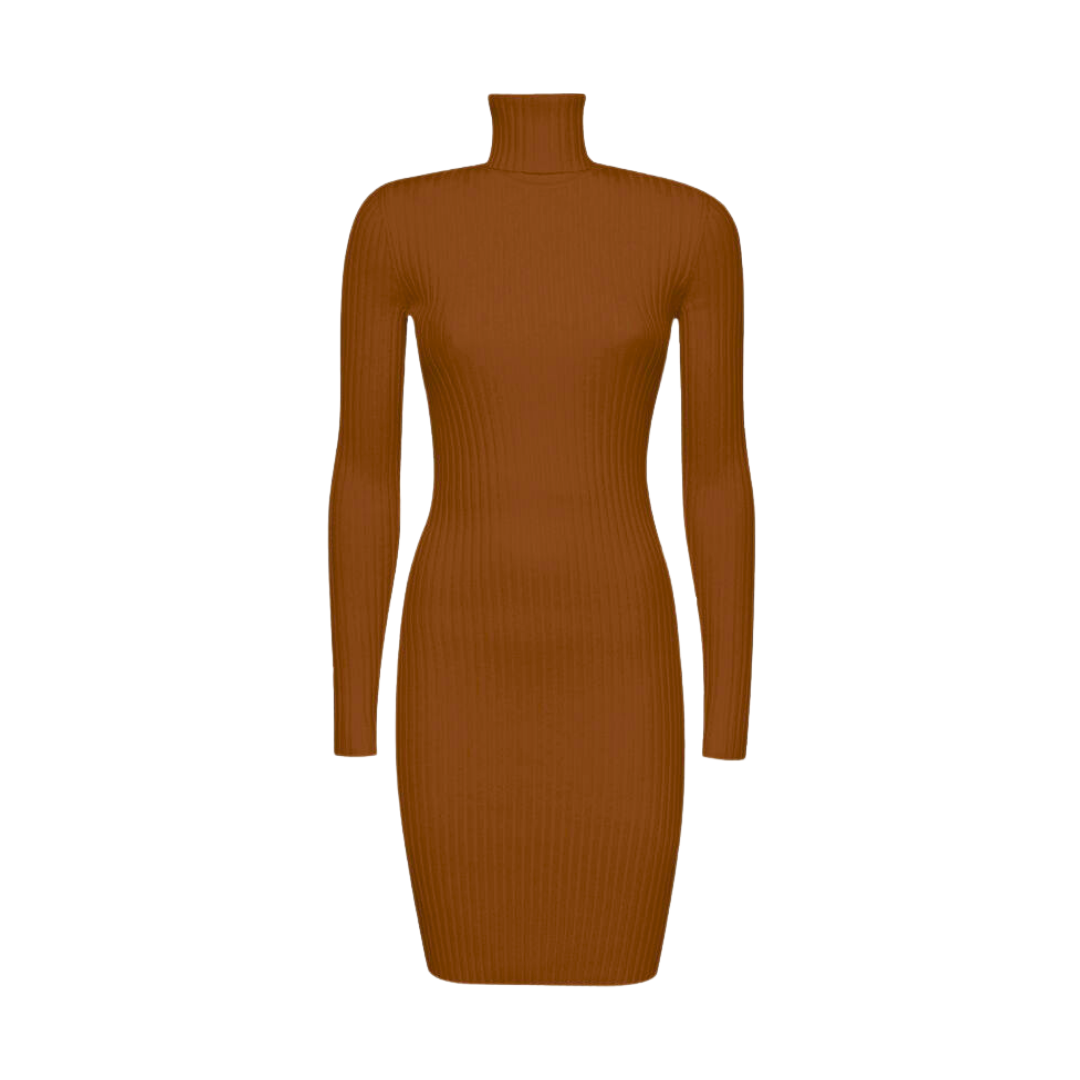 MERINO RIB DRESS