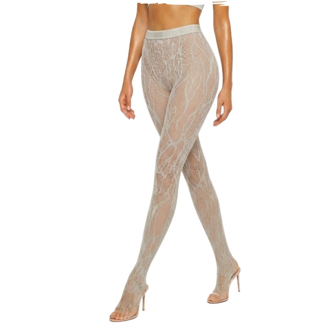 SNAKE LACE TIGHTS ash 19414 7537