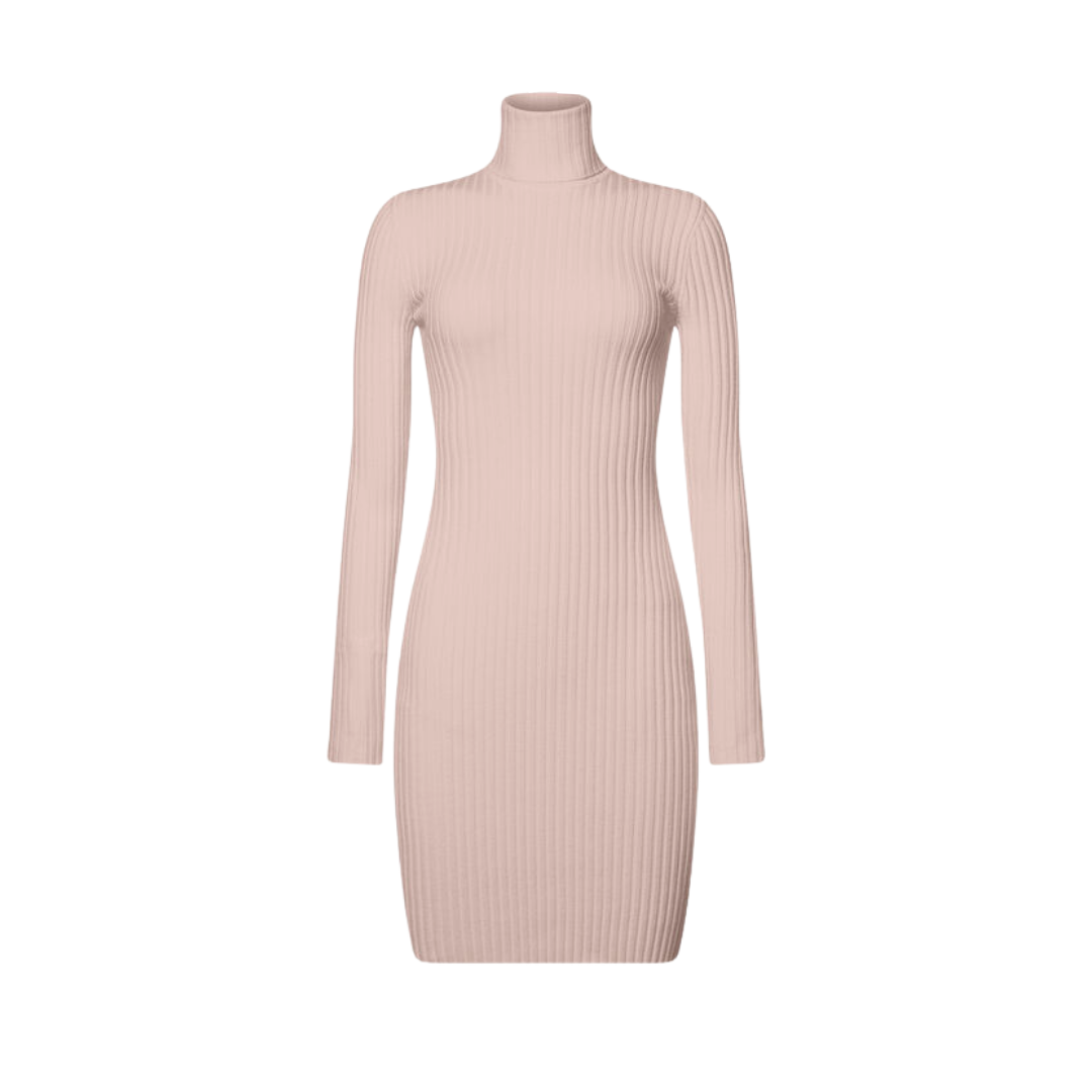 MERINO RIB DRESS petal rose 52770 3104