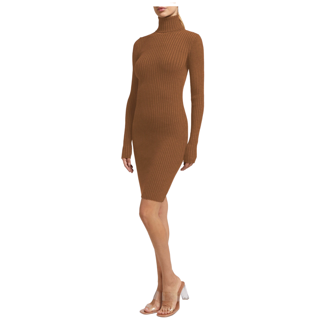 MERINO RIB DRESS