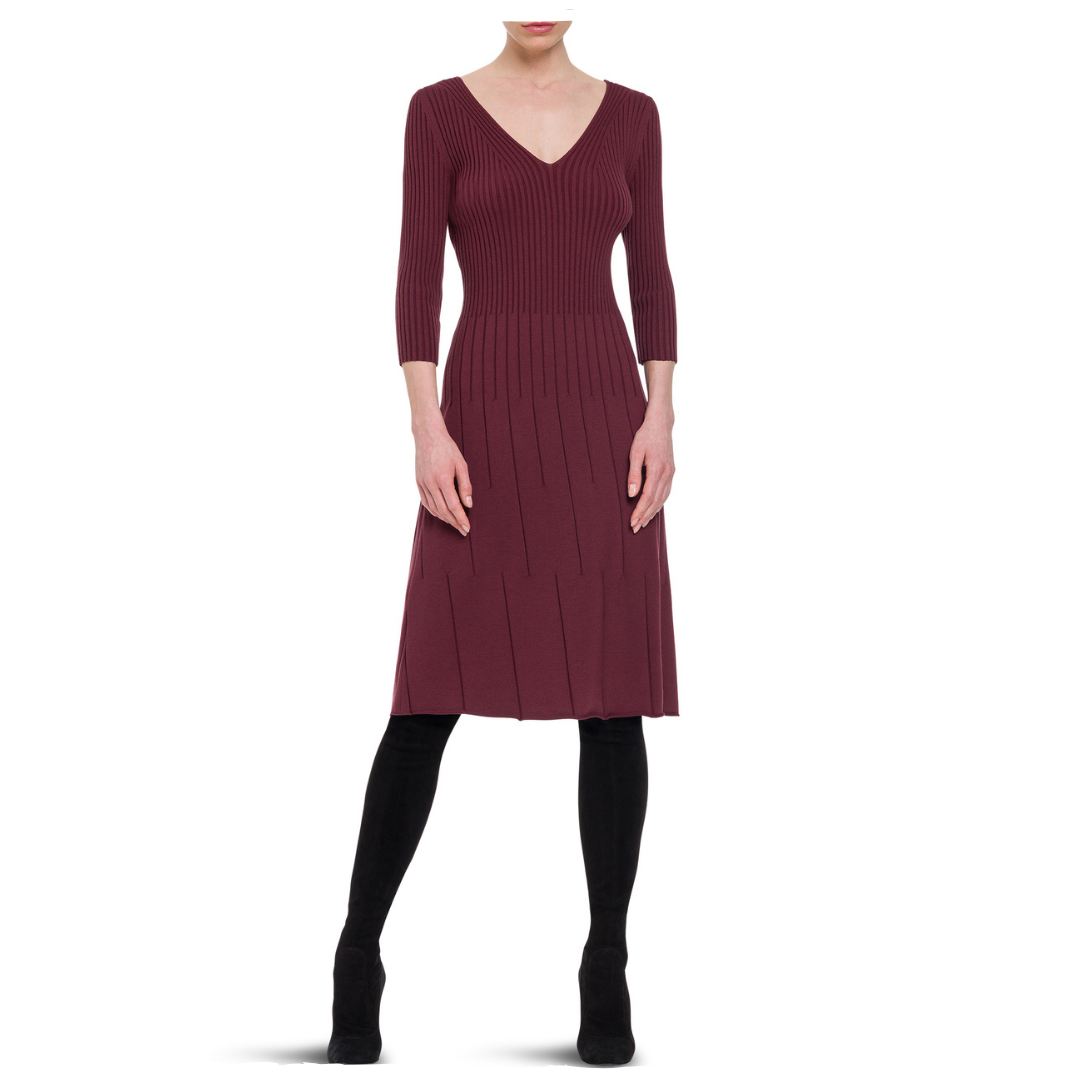 MERINO RIB DRESS