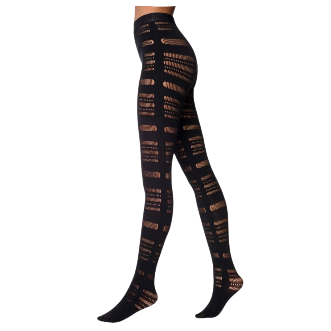 LACING NET TIGHTS