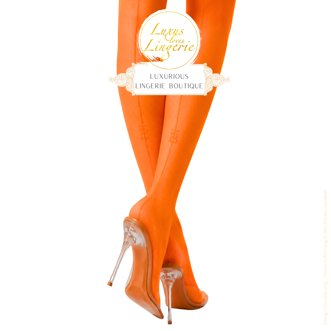 MONOGRAM MOTIF SEAMED TIGHTS