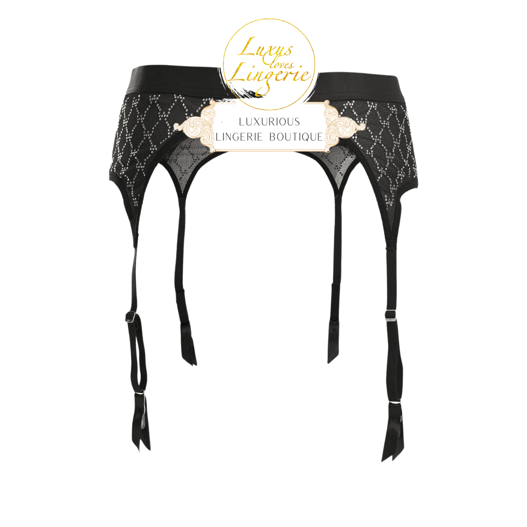 LOGO SPARKLE GARTER BELT