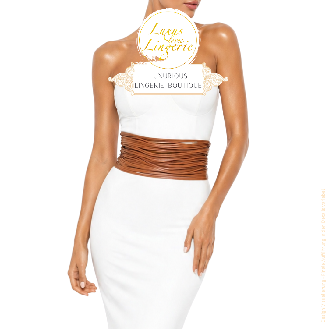 LEATHER BELT cognac