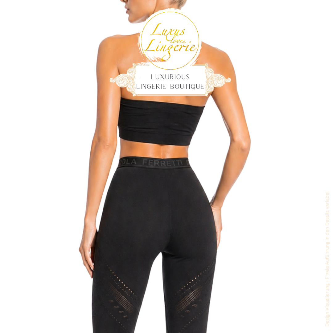 AJOURE NET FLARED LEGGINGS