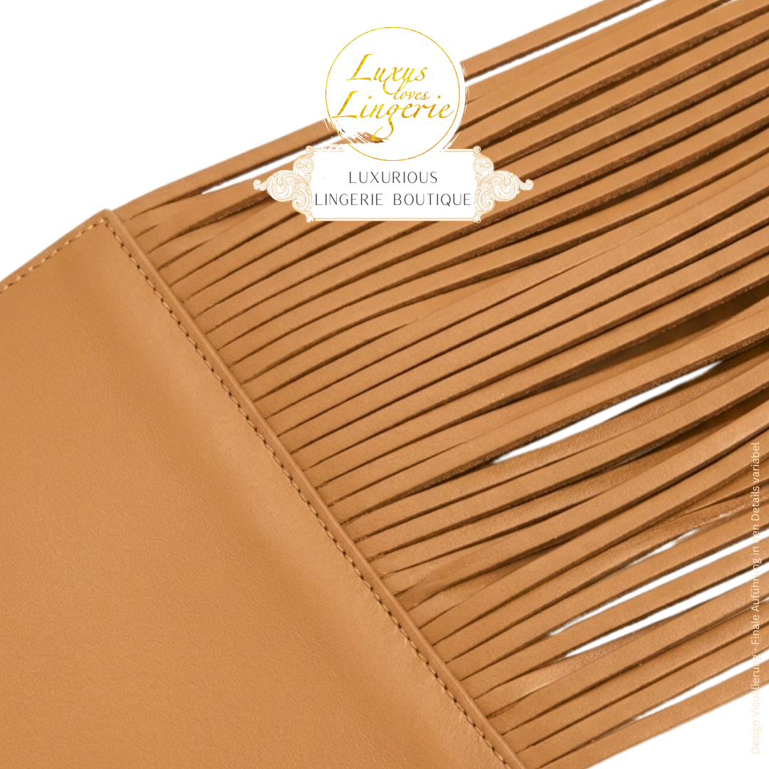 LEATHER BELT cognac