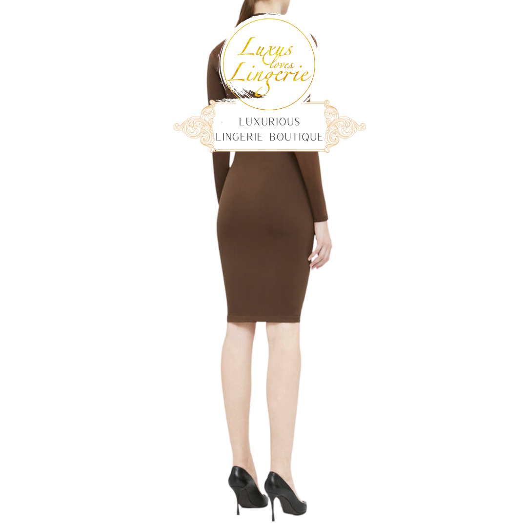 SHEER OPAQUE DRESS umber 58304 4850