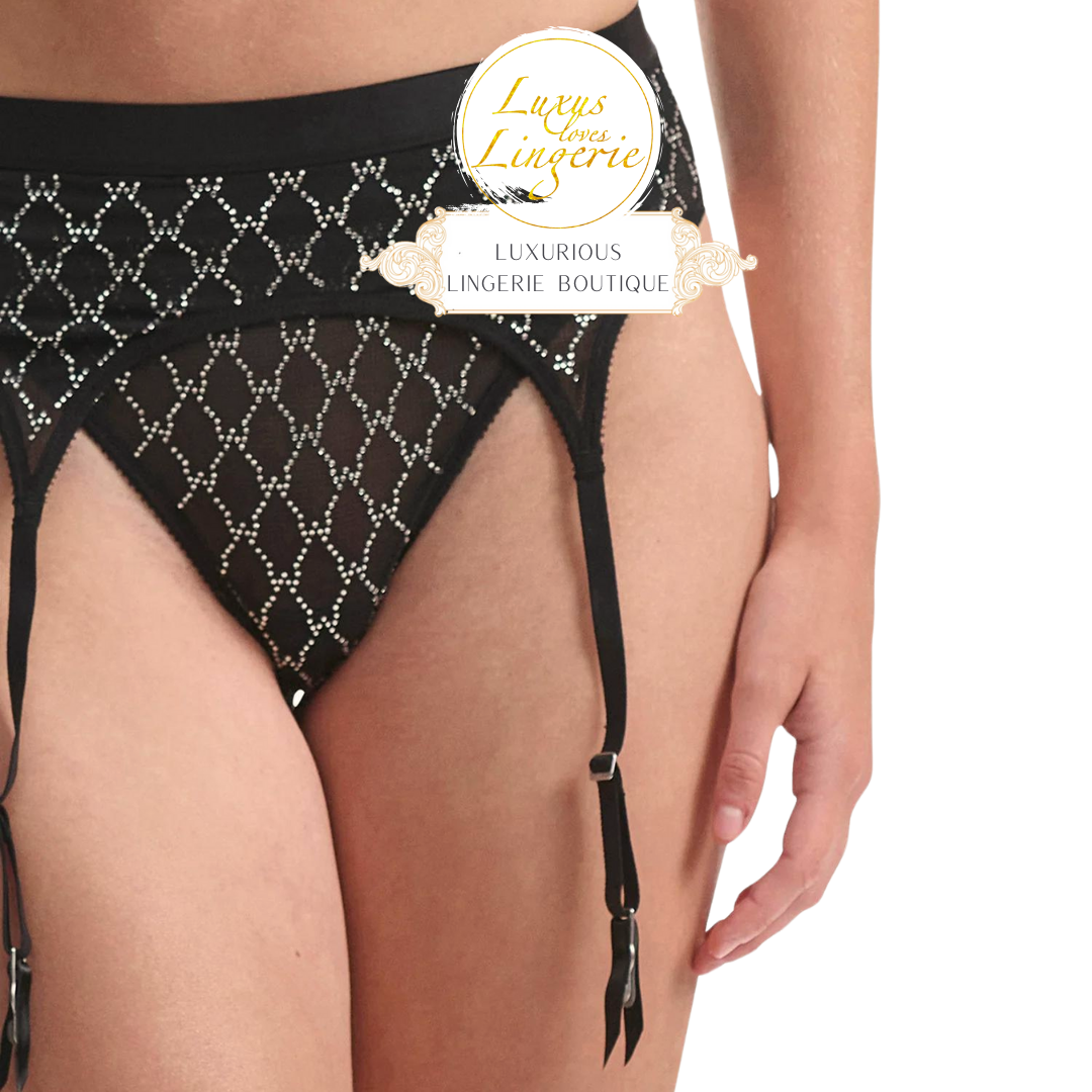 LOGO SPARKLE GARTER BELT