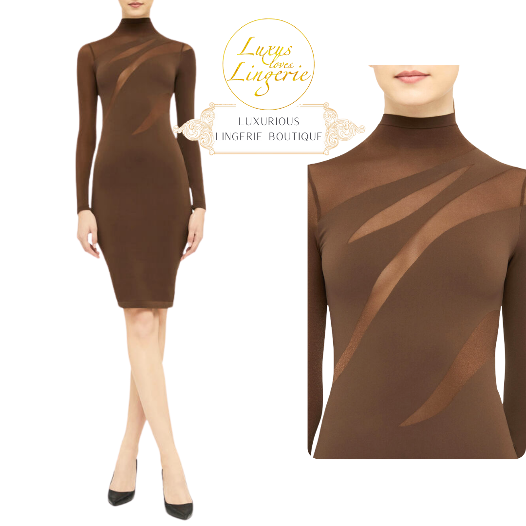 SHEER OPAQUE DRESS umber 58304 4850