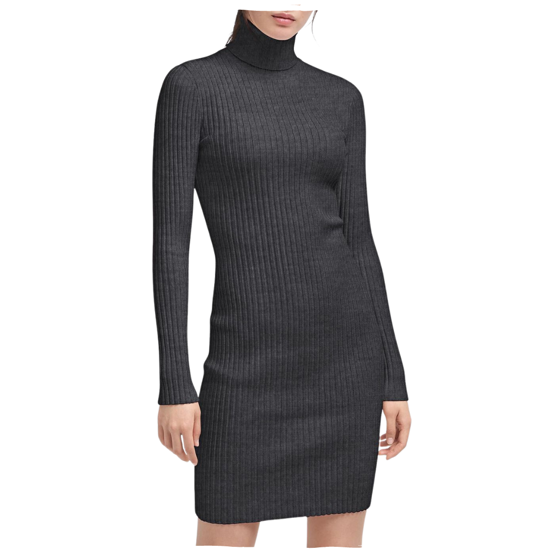 MERINO RIB DRESS