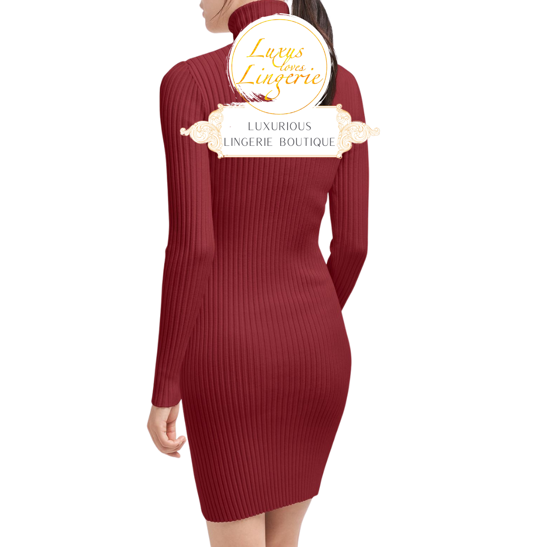 MERINO RIB DRESS