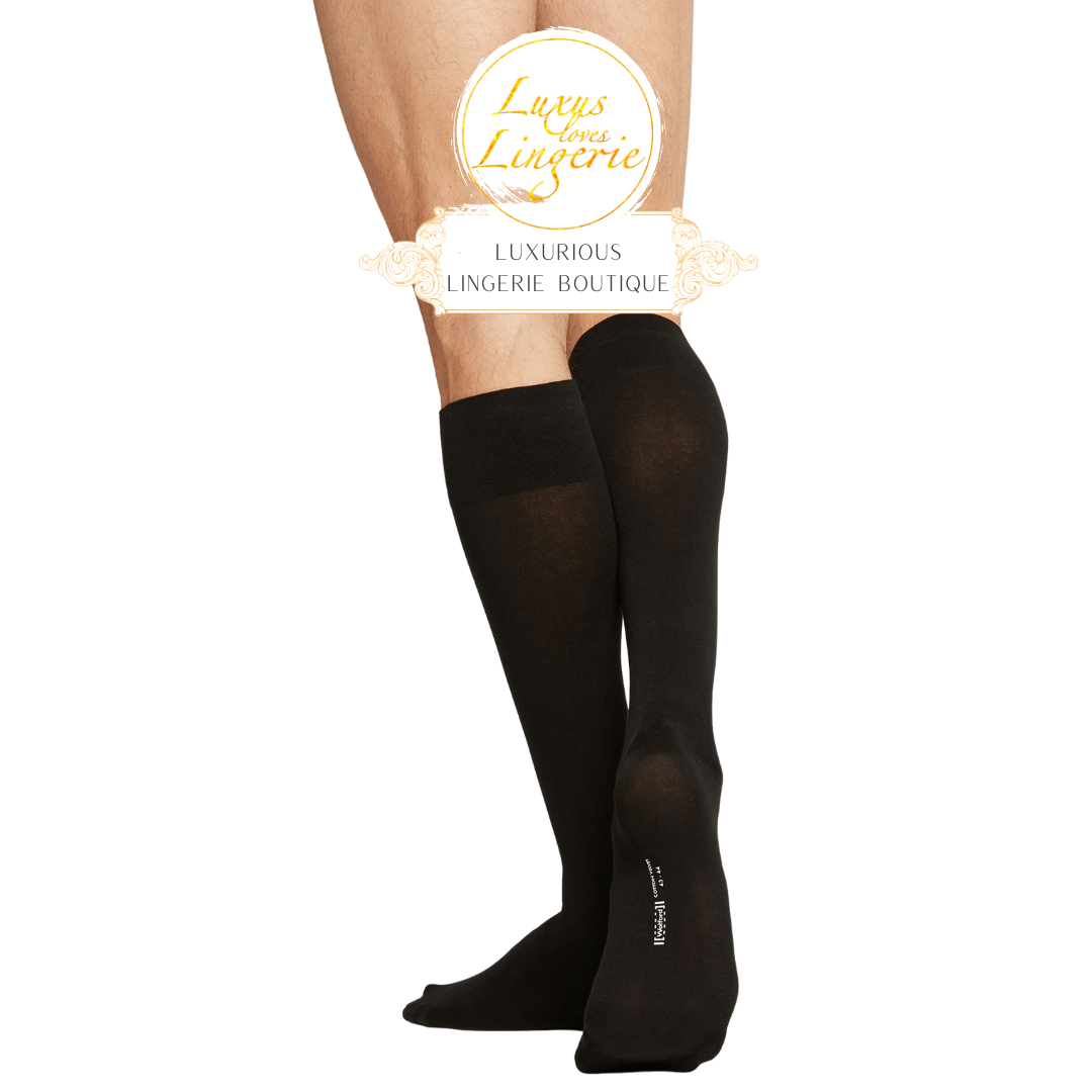 COTTON VELVET KNEE-SOCKS