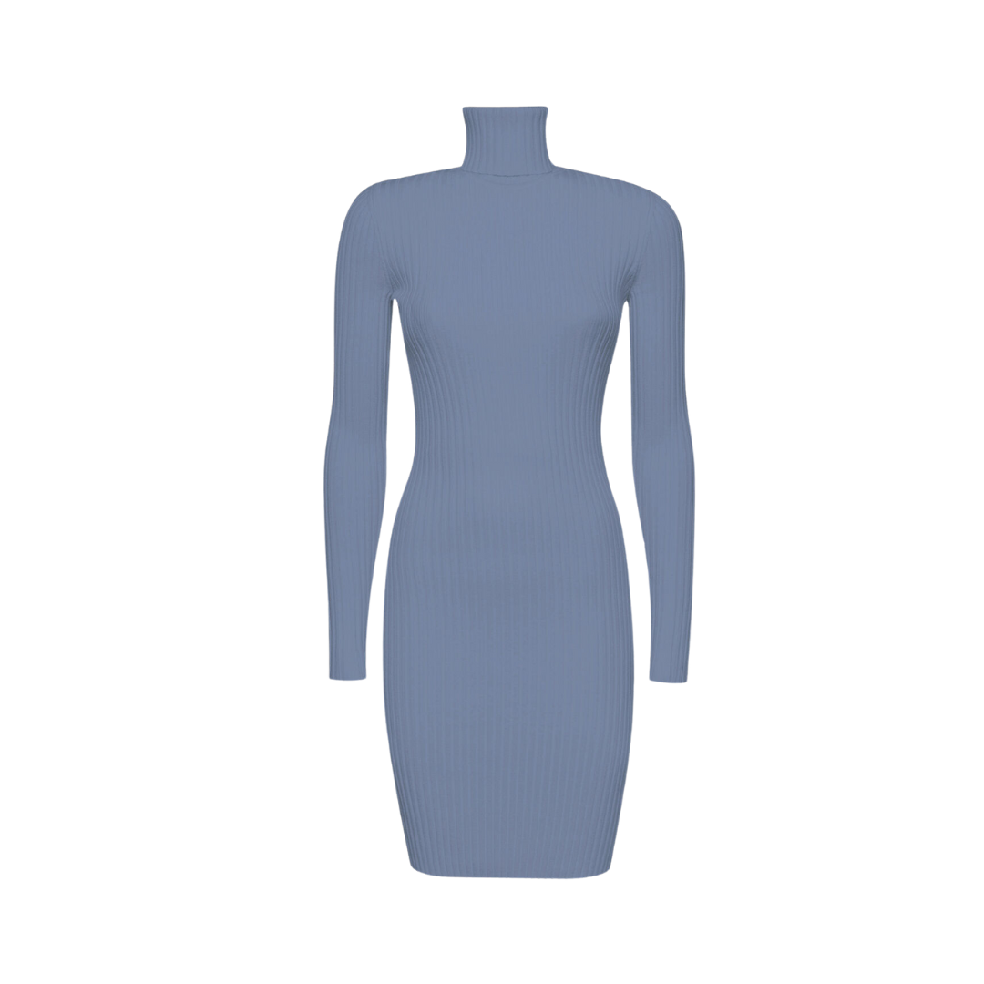 MERINO RIB DRESS